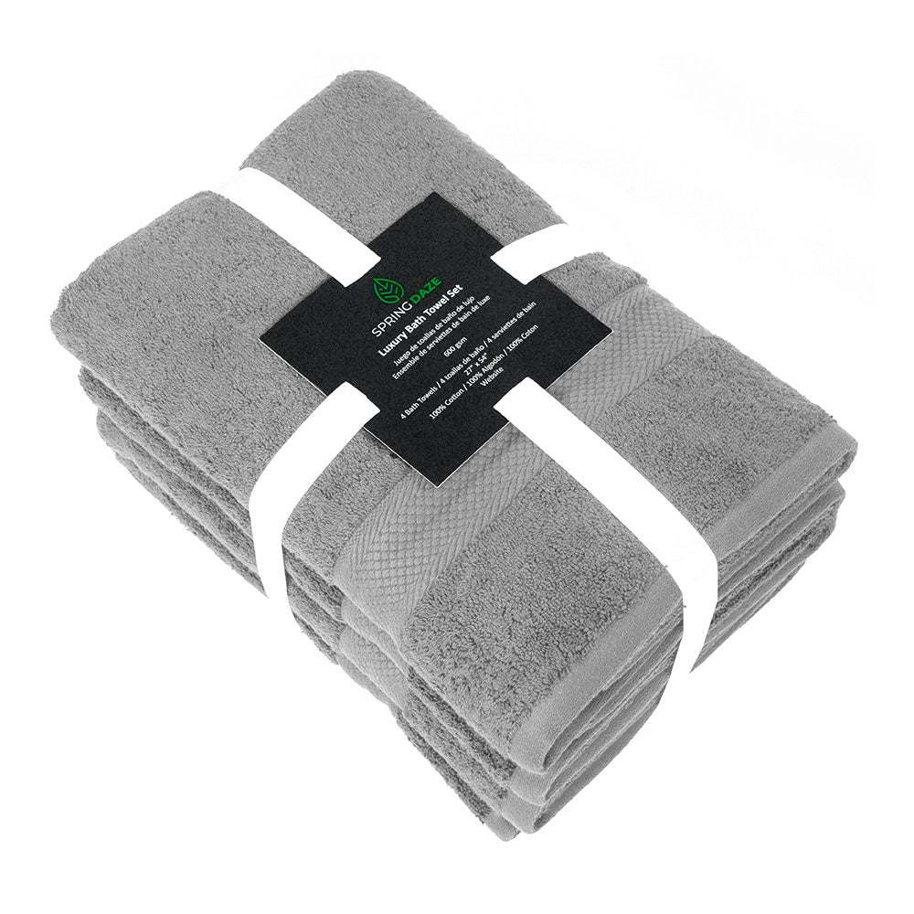 6 Pack Bath Towel - Gray – Spring Daze
