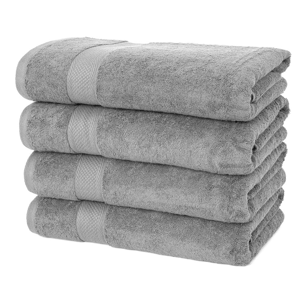 4 Pack Bath Towel - Gray